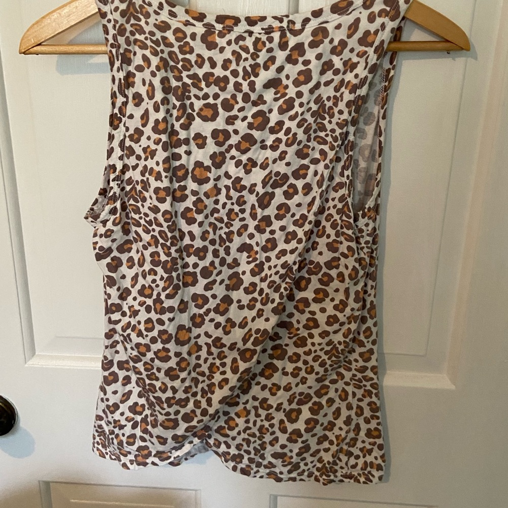 Anthropologie Dolan Cheetah tank with open back size small - Picture 8 of 8